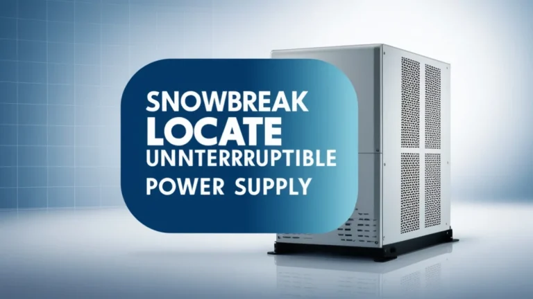 snowbreak locate uninterruptible power supply